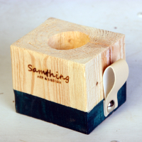 Waxinehouder van pallethout